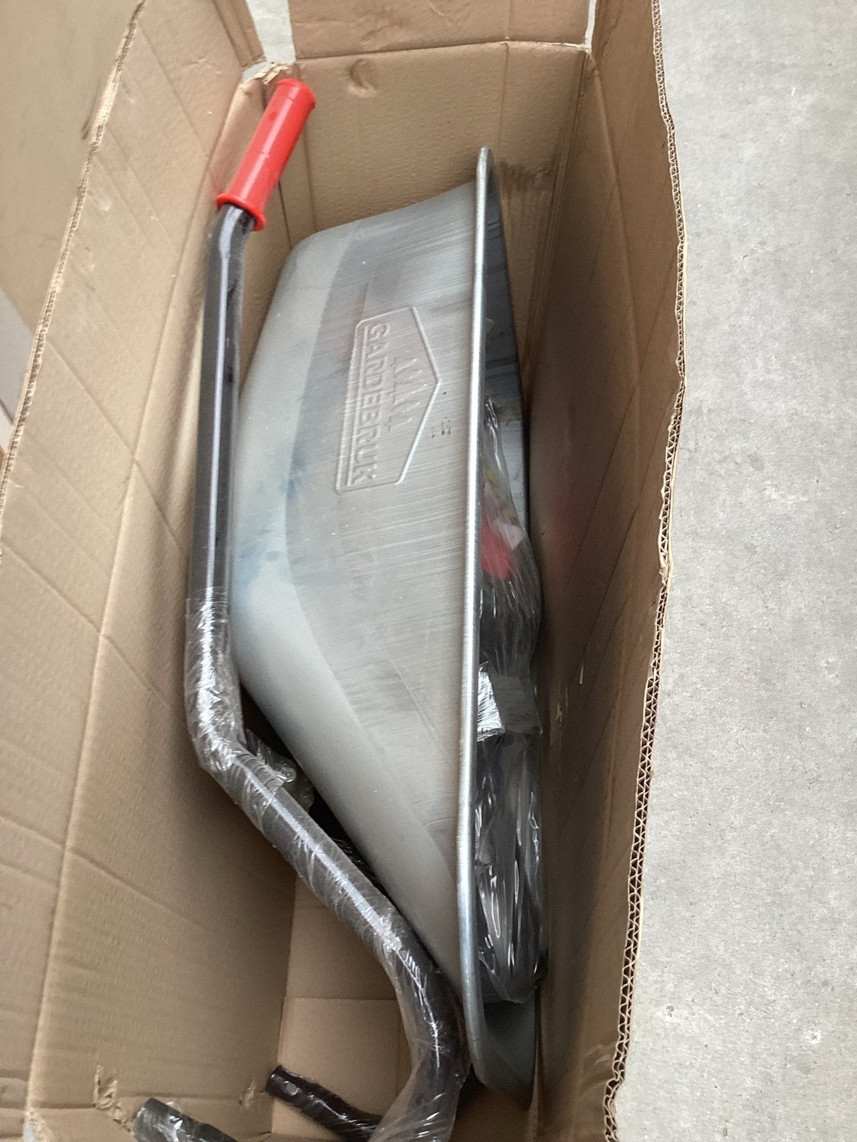 Nieuwe Gardebruk 100L kruiwagen - Zilver, Ophalen, Nieuw, Handmatig