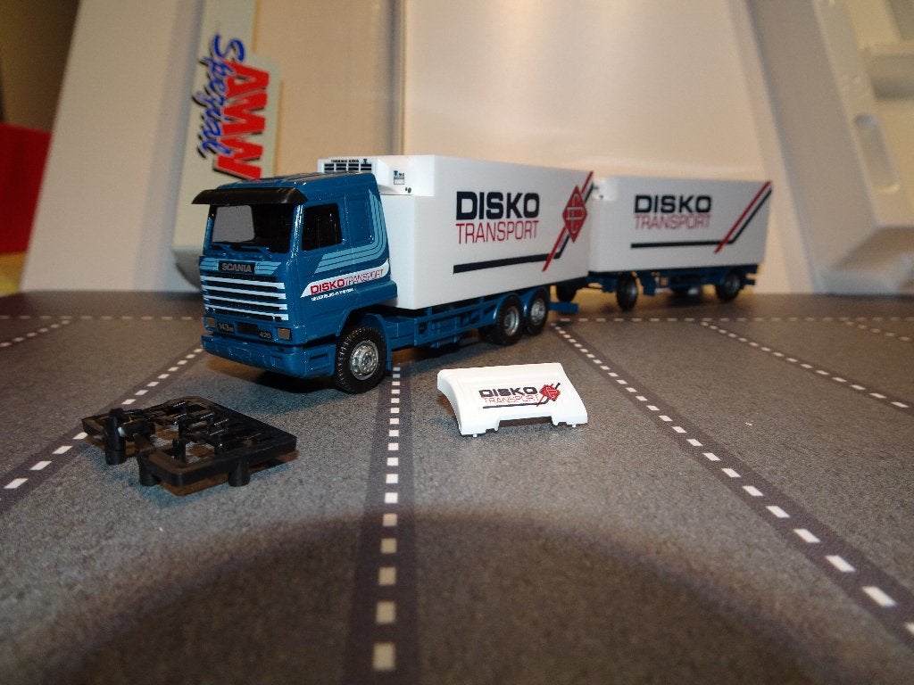 170 awm 70491 scania streamline disko combi 1:87 truck trein, Ophalen of Verzenden, Nieuw, Bus of Vrachtwagen, AWM