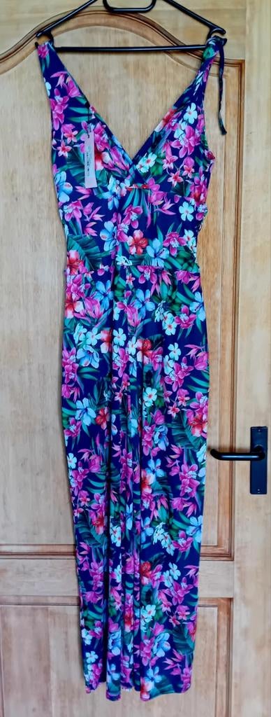 Vintage Chic Tropische jumpsuit, Maat 38/40 (M), Overige kleuren, Nieuw, Ophalen of Verzenden