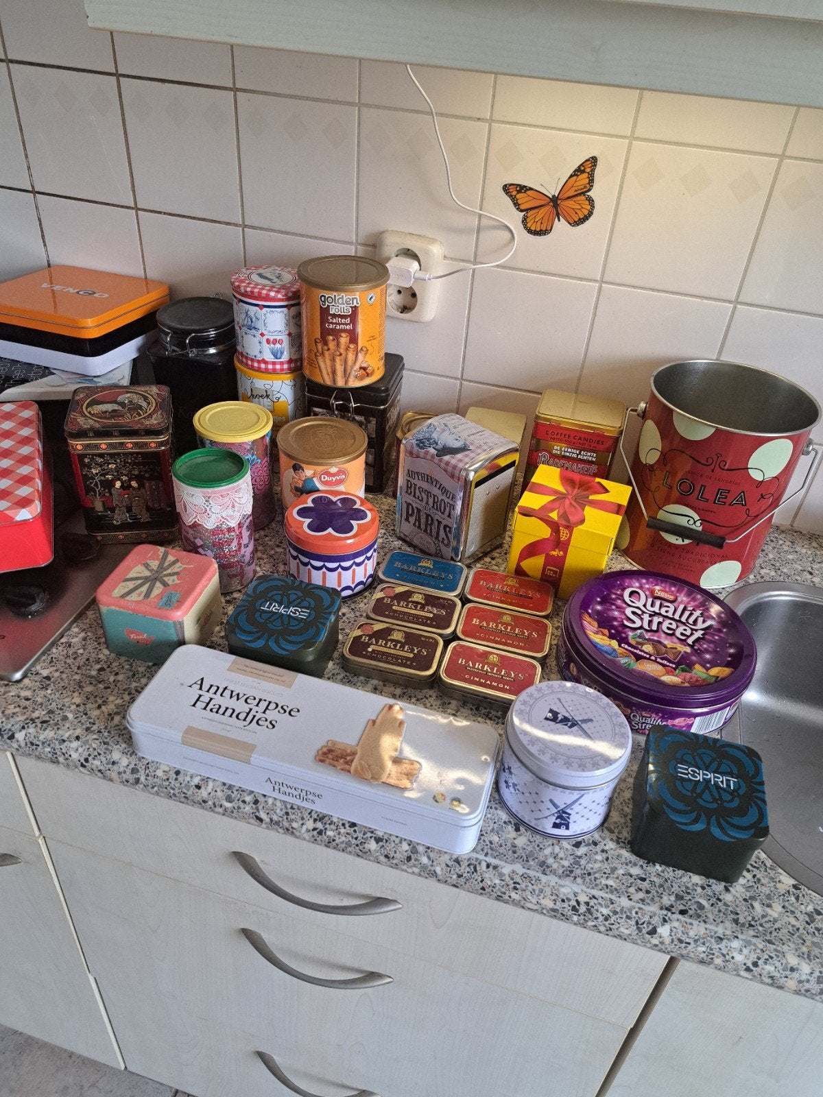 35 Vintage en Retro Blikken - Diverse Merken en Maten, Ophalen of Verzenden, Gebruikt