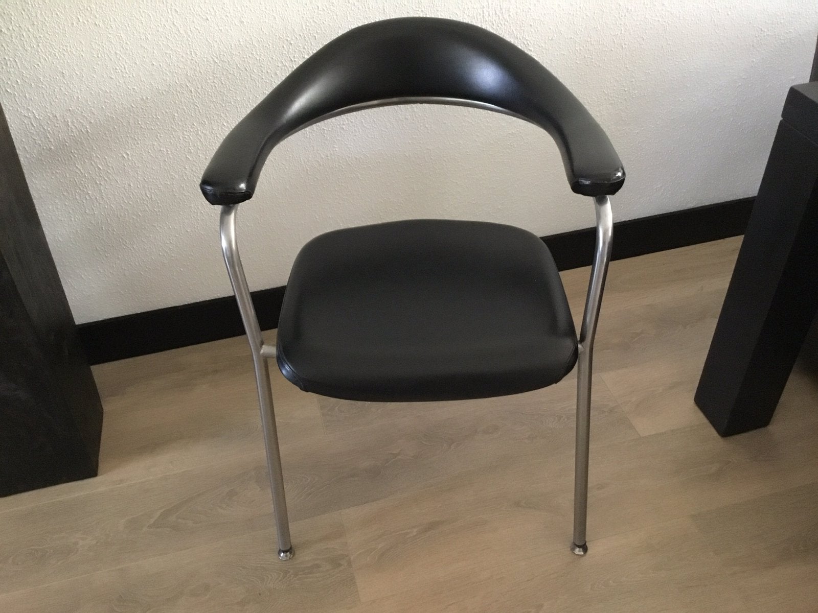 Stoel jaren 70, Ophalen of Verzenden, Zo goed als nieuw, Zwart, Eén