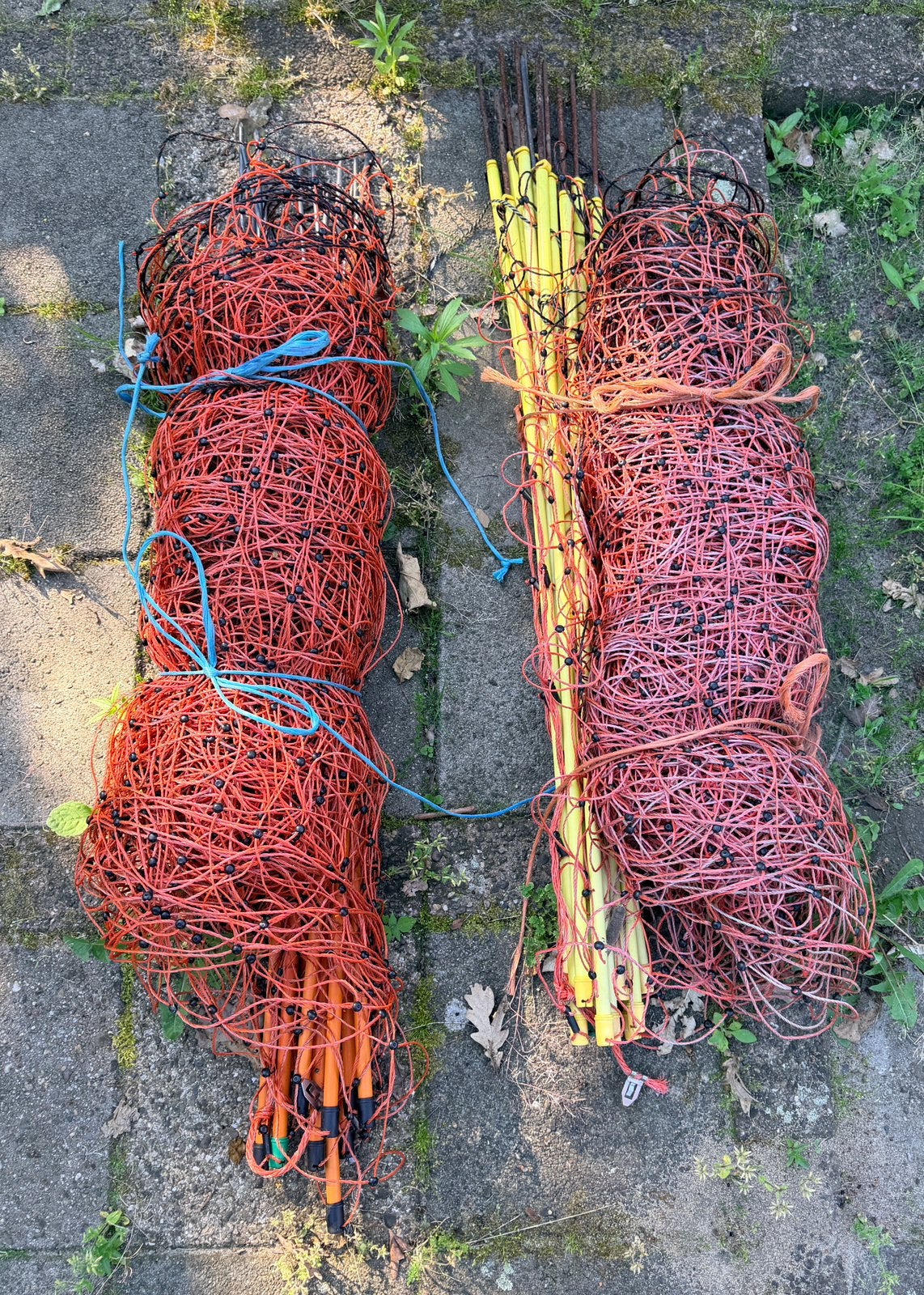 2x VOSS.farming schrikdraadnet 50m oranje 90cm schapennet, Tuin en Terras, Gaas en Draad, Ophalen, Zo goed als nieuw