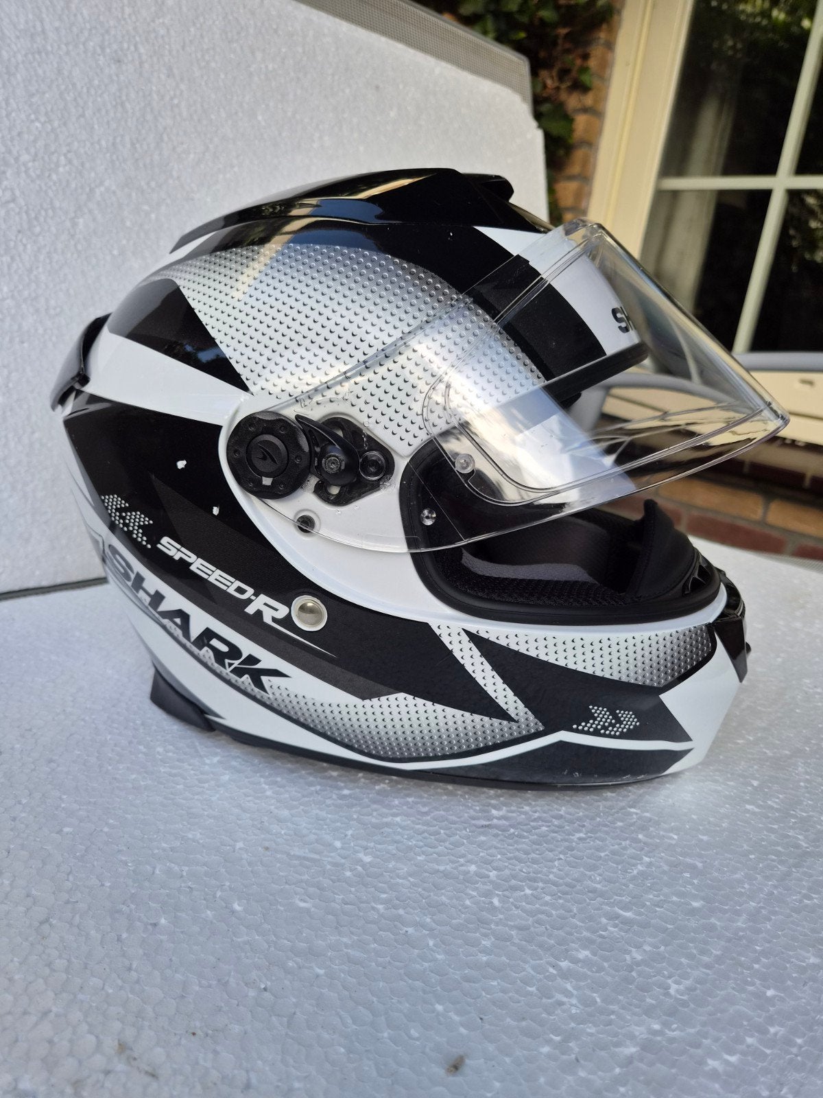 Shark Speed-R Tanker motorhelm - Maat M, Motoren, Overige typen, Heren, Shark, Ophalen of Verzenden
