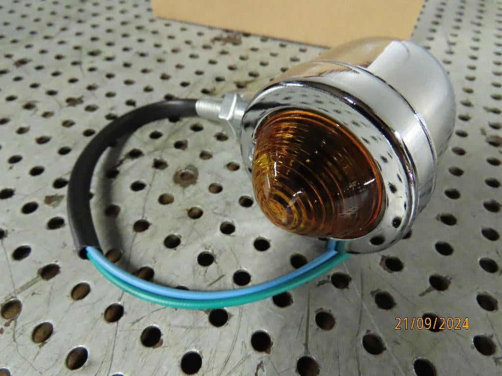Knipperlichten Chrome Amber bullet lights nieuw universeel, Ophalen of Verzenden, Motolux