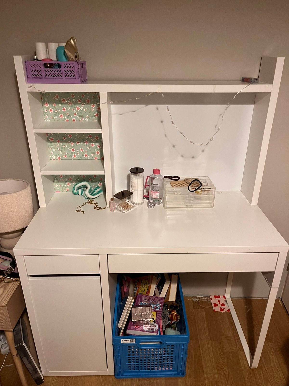 Ikea bureau Micke, Ophalen, Gebruikt, Met lades, Spaanplaat of MDF