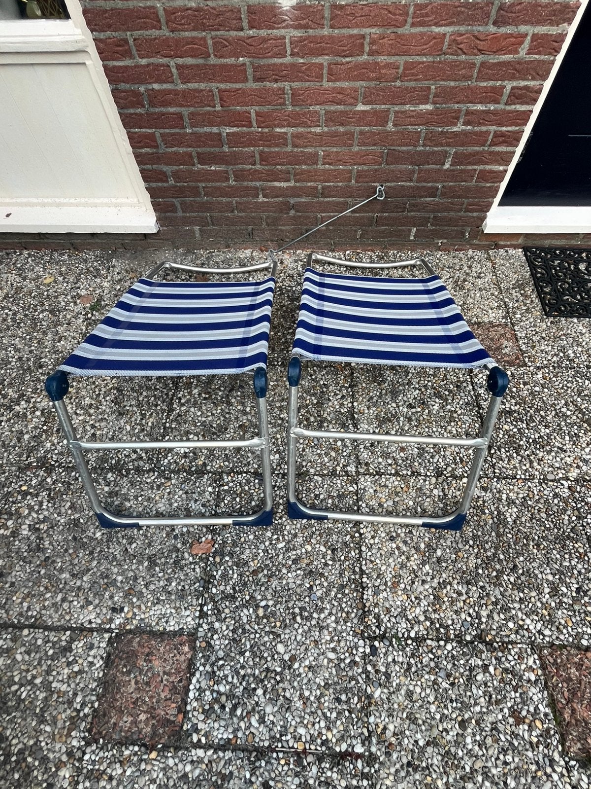 Voetensteun of voetenbankjes van Crespo 2 stuks, Ophalen of Verzenden, Zo goed als nieuw, Campingstoel