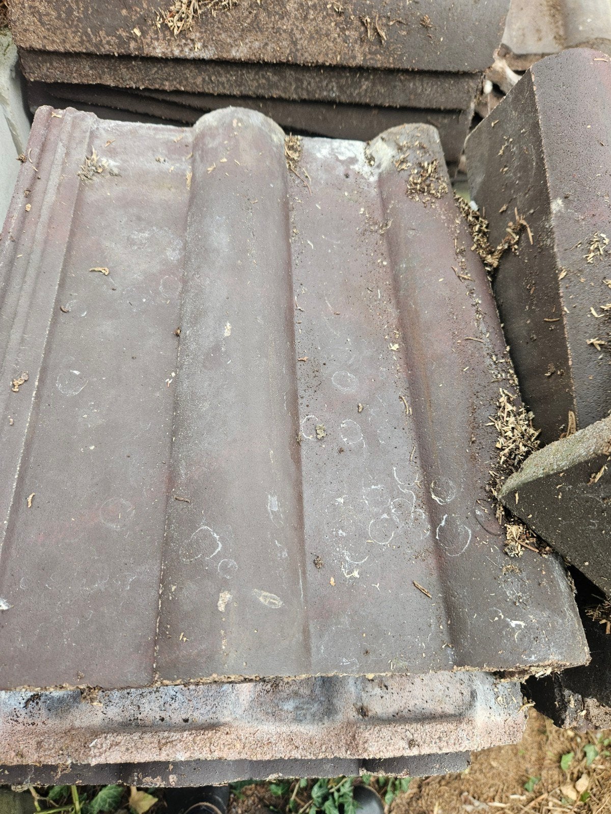gevelpannen en nokvorsten, Doe-het-zelf en Verbouw, Dakpannen en Dakbedekking, Ophalen, Gebruikt, Minder dan 5 m², Dakpannen