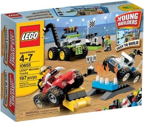 10655 + 4637 young builders monster trucks + safari building, Overige thema's, Lego, Nieuw, Ophalen of Verzenden