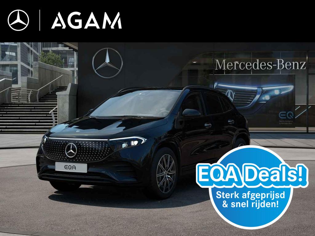 Mercedes-Benz EQA 250+ Business Solution AMG 71 kWh + trekha, Auto's, Mercedes-Benz, Zwart, 445 min, 510 km, Nieuw