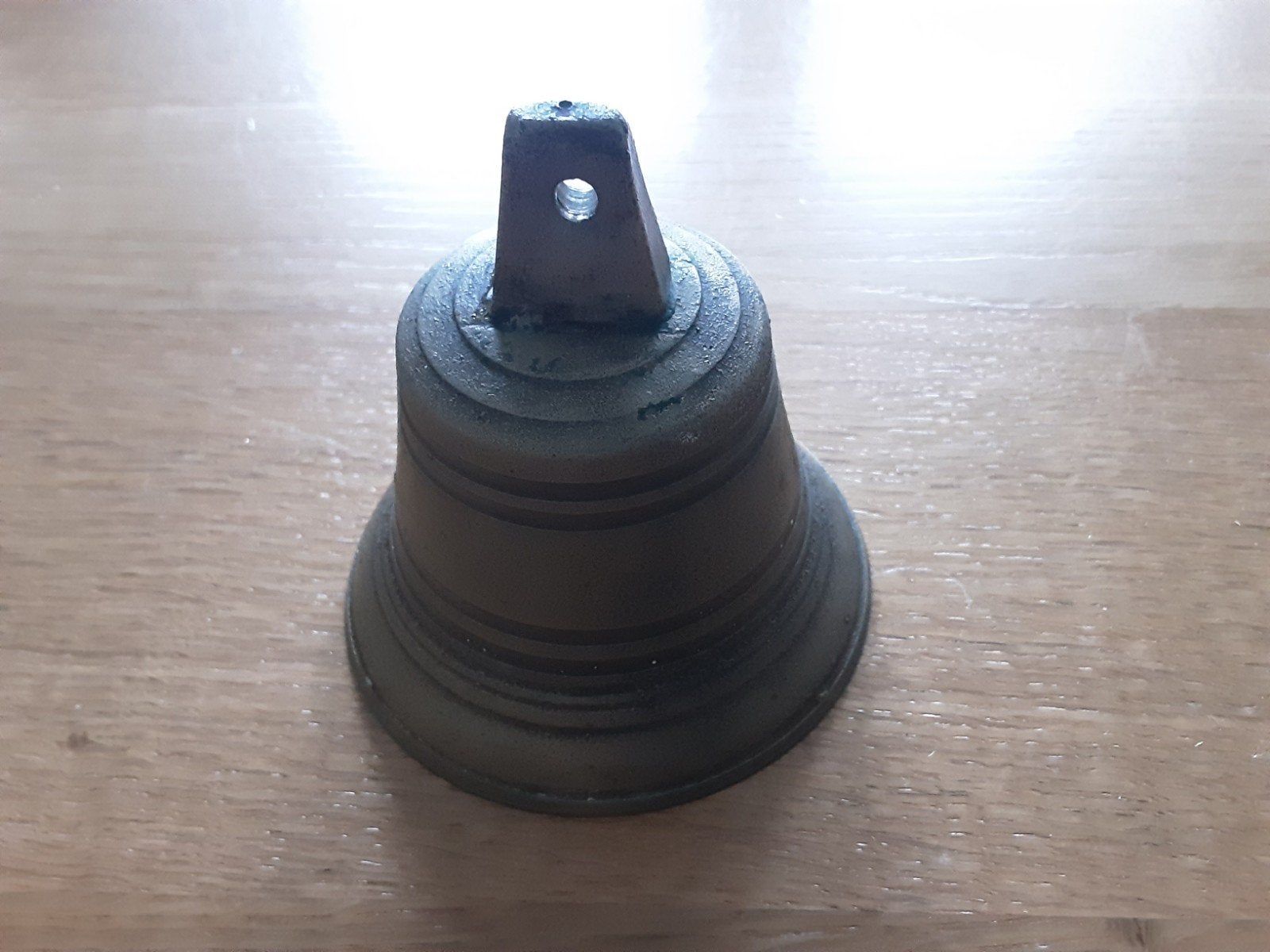 Antieke koperen bel met mooie patina, Antiek en Kunst, Antiek | Koper en Brons, Ophalen of Verzenden