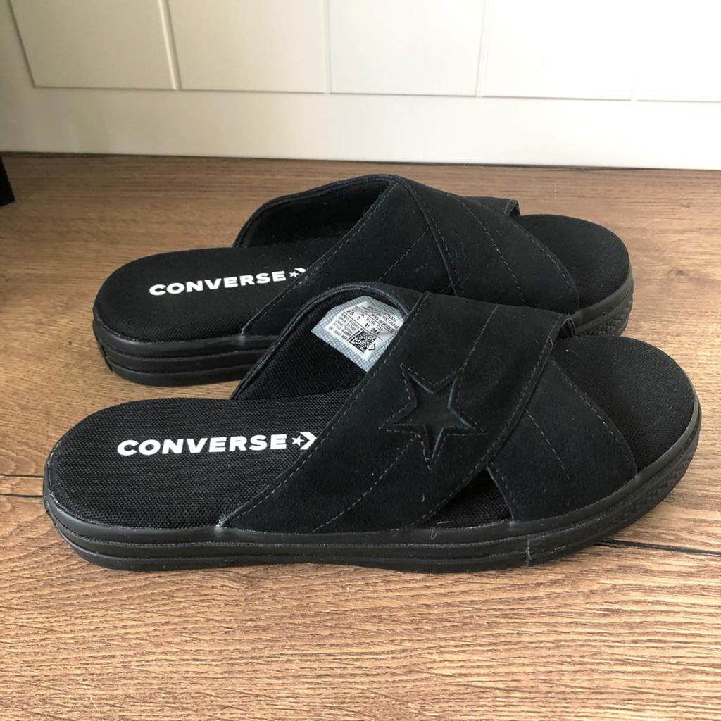 Converse One Star Platform Slippers Zwart Maat 41, Ophalen of Verzenden, Zo goed als nieuw, Zwart, Slippers