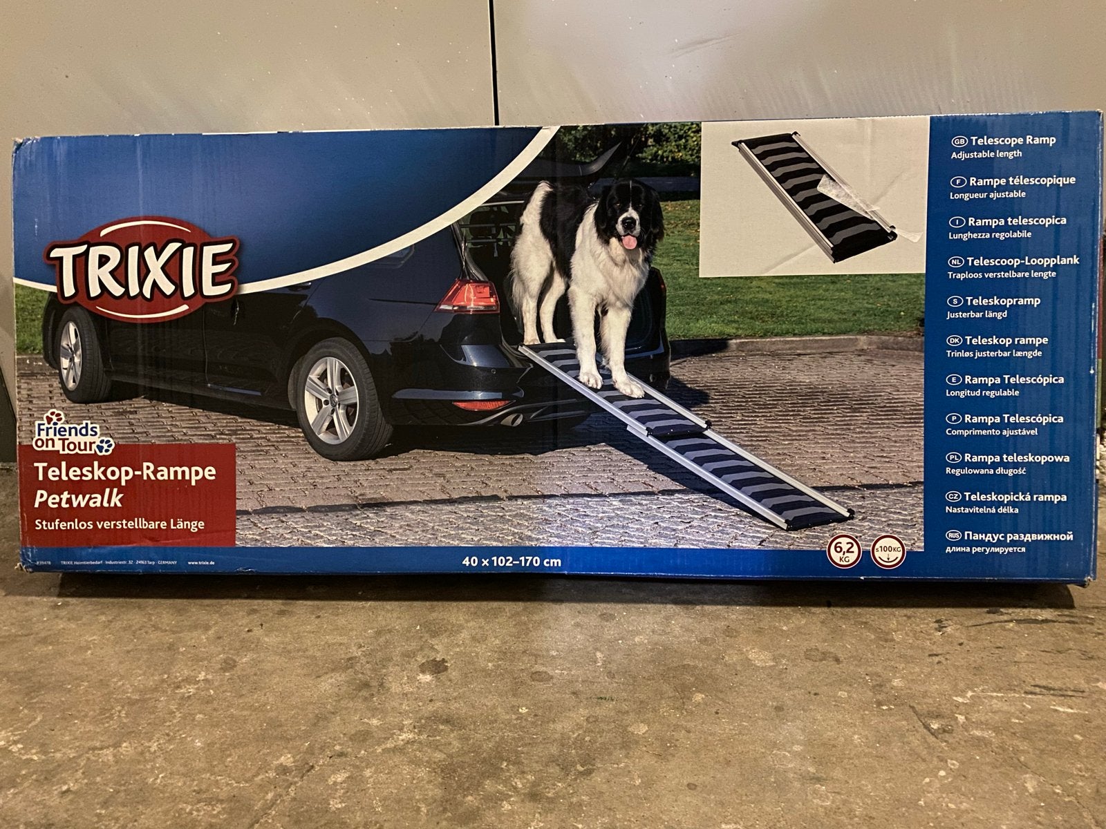 Honden loopplank Trixie telescoop petwalk (auto), Trixie, Ophalen, Nieuw, Hondenloopplank