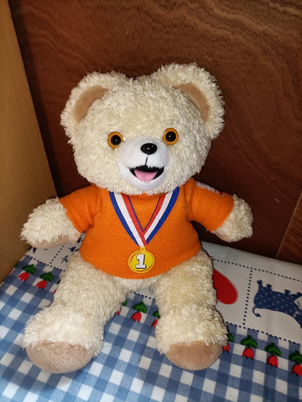 Robijntje knuffel Olympische spelen nr. 1 met medaille 🏅, Ophalen of Verzenden, Zo goed als nieuw, Overige typen