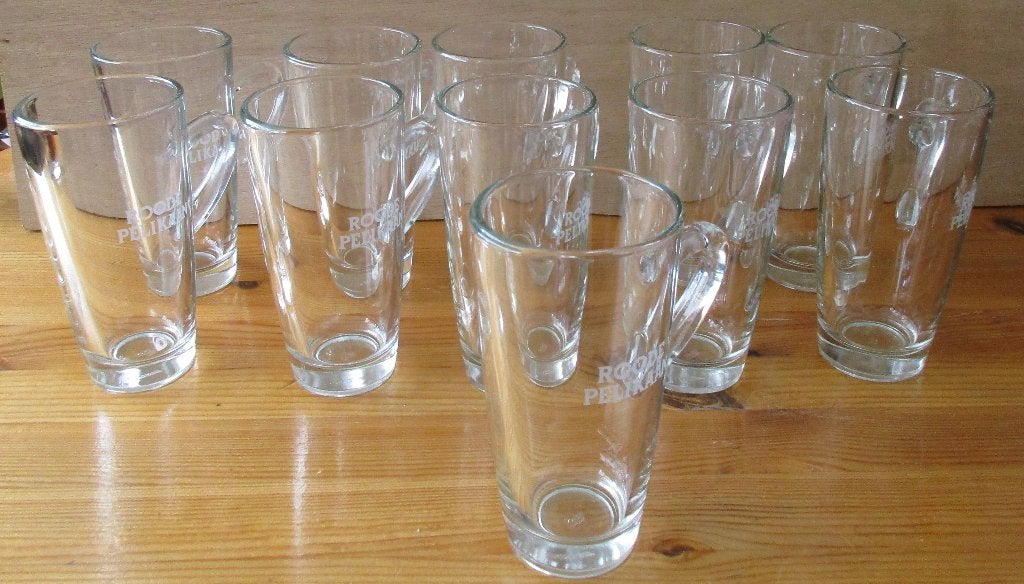 zgan theeglazen - oa Lipton Roode Pelikaan  - 250 of 300 ml, Glas of Glazen, Ophalen of Verzenden, Overige stijlen, Glas