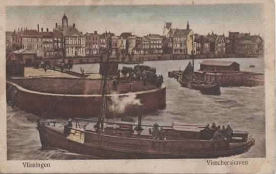 Vlissingen Visschershaven, Verzenden, 1920 tot 1940, Ongelopen, Zeeland