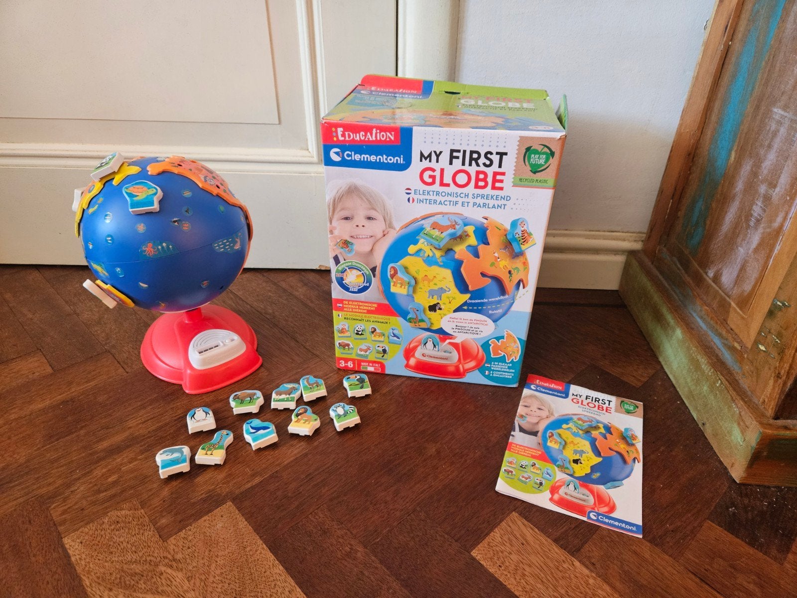 Clementoni Mijn Eerste Wereldbol - Educatief en Compleet, Ophalen, Zo goed als nieuw, Ontdekken, Met geluid