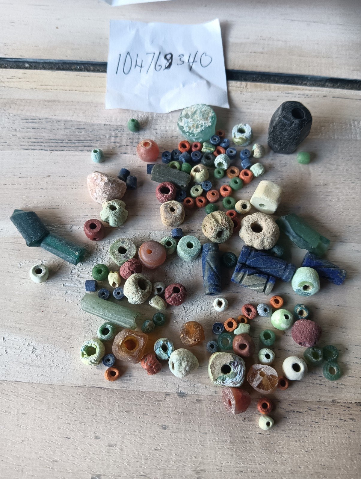 Romeins/Egyptische kralen bodemvondsten met certificaat, Sieraden, Tassen en Uiterlijk, Antieke sieraden, Ophalen of Verzenden