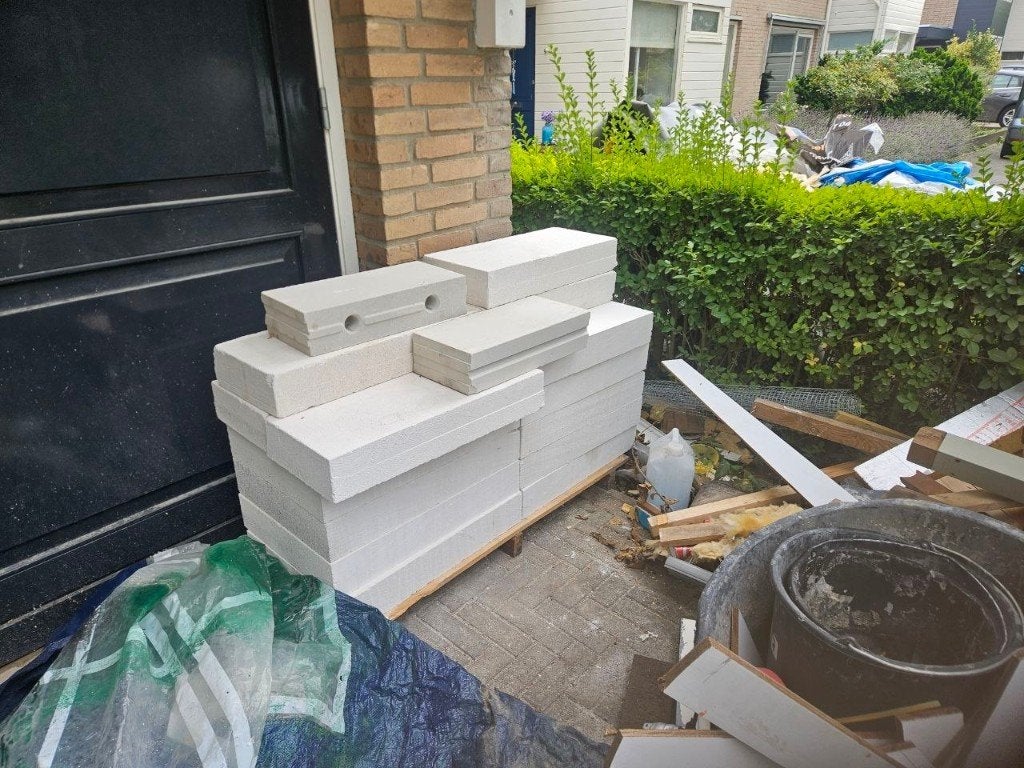 cellenbeton blokken 100 mm, Ophalen, Nieuw, Kalkzandstenen