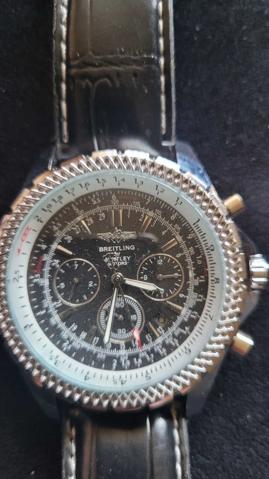 Heren Horloge - Mooi design, bandje licht beschadigd, Sieraden, Tassen en Uiterlijk, Horloges | Heren, Ophalen, Staal, Breitling