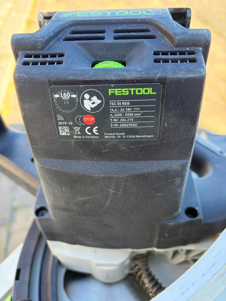Festool TSC 55 Li REB-basic. Inval zaag, Gebruikt, Invalzaag, 600 tot 1200 watt, Ophalen of Verzenden