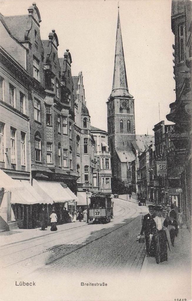 703-184-023 Lübeck Breitestrasse, Verzenden, Voor 1920, Duitsland