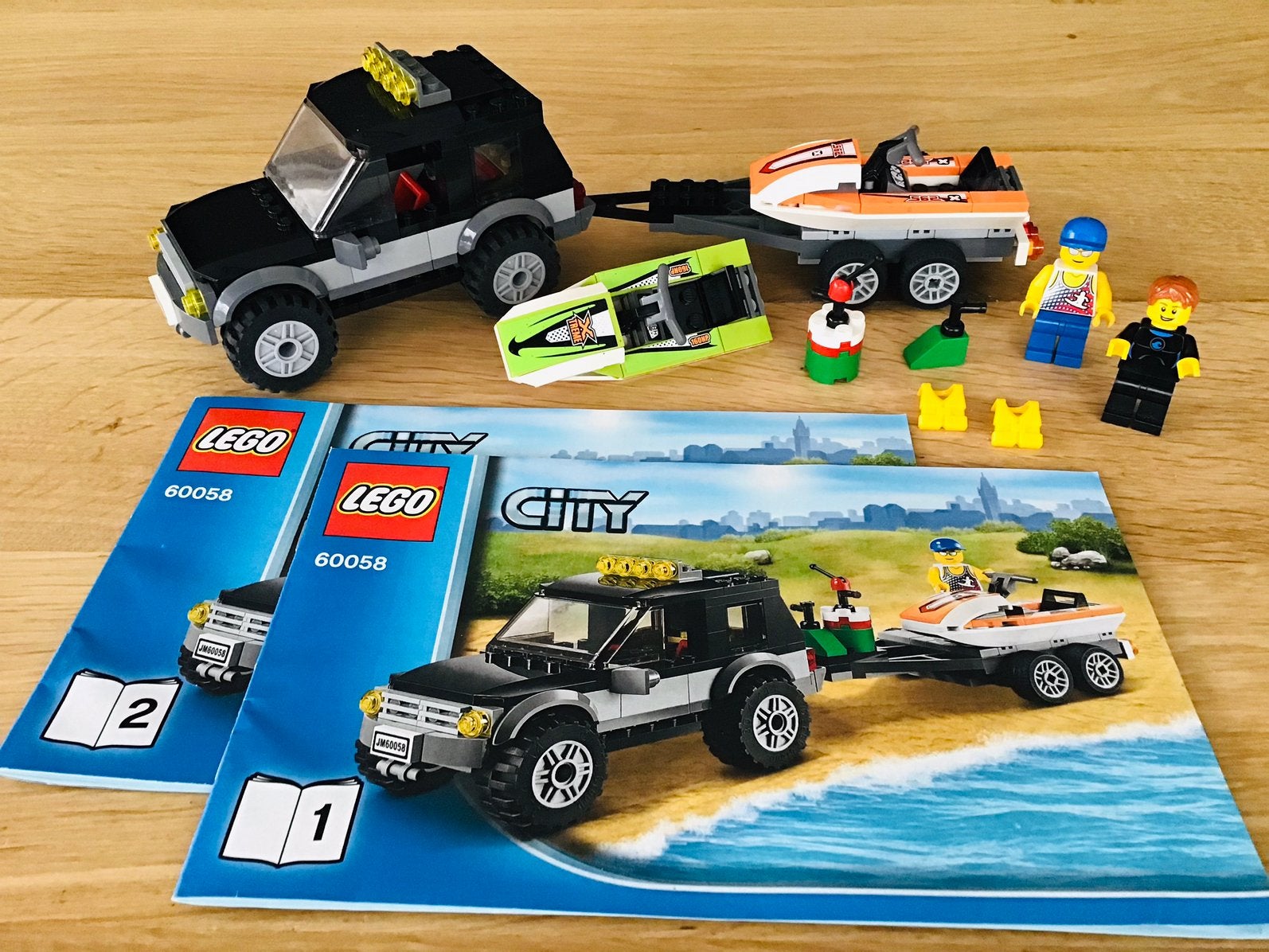 LEGO city 60058, SUV with watercraft, Jeep met jetski, ZGAN, City, Lego, Ophalen of Verzenden, Complete set