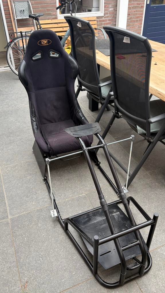 Racestoel met kuipstoel, Auto diversen, Autosport-onderdelen, Ophalen, Gebruikt