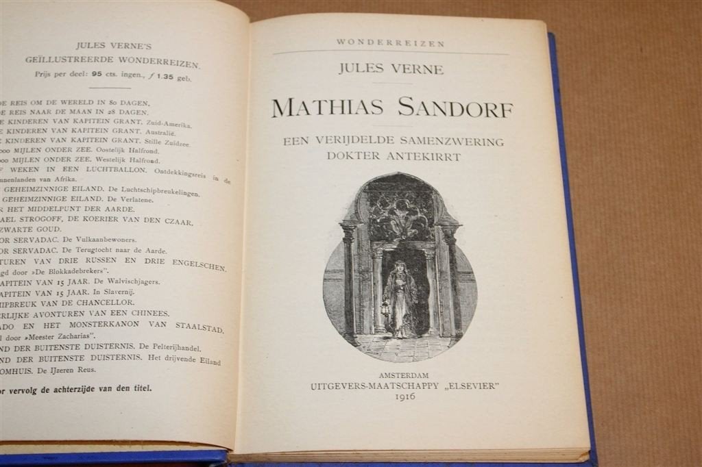 Mathias Sandorf Deel 1 — Verne Wonderreizen Schaars 1916, Ophalen of Verzenden, Gelezen