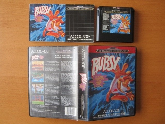 Bubsy the Bobcat Sega Mega Drive Megadrive, Spelcomputers en Games, 1 speler, Ophalen of Verzenden, Vanaf 3 jaar, Platform