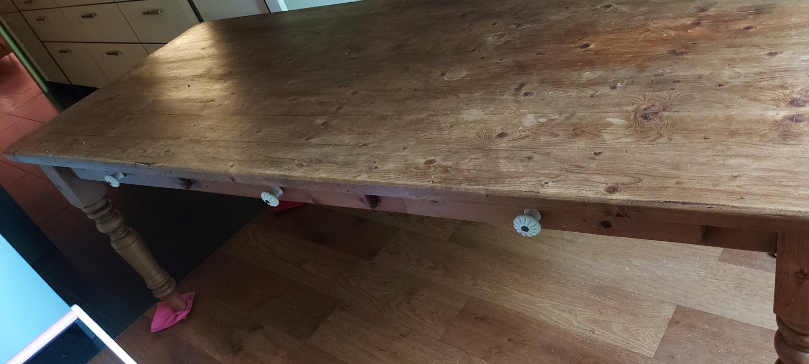 Te koop Eettafel afmetingen 210x90, Ophalen of Verzenden, Gebruikt, Rechthoekig, 50 tot 100 cm