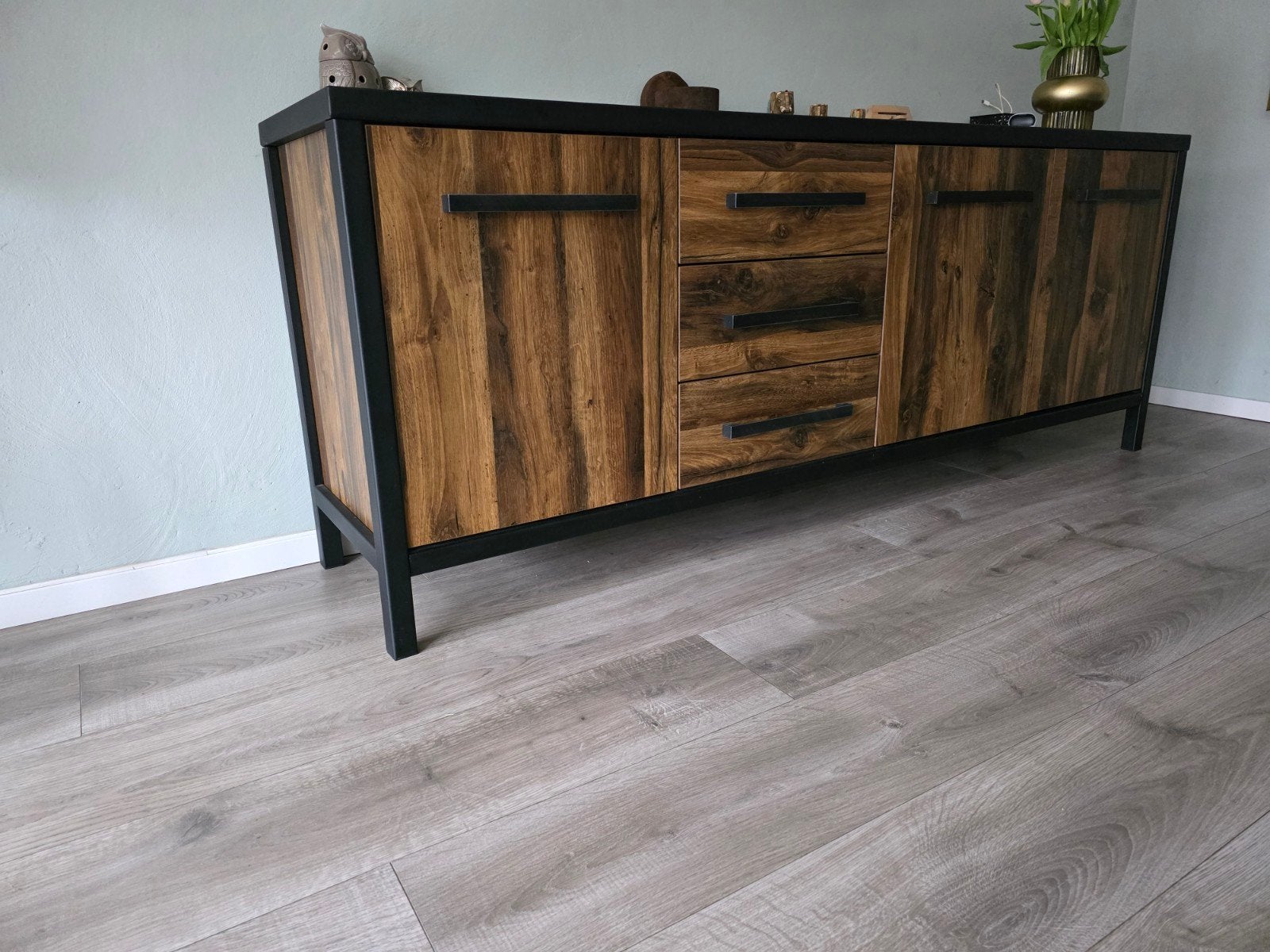 Dressoir Industrieel, Ophalen of Verzenden, 25 tot 50 cm, 200 cm of meer