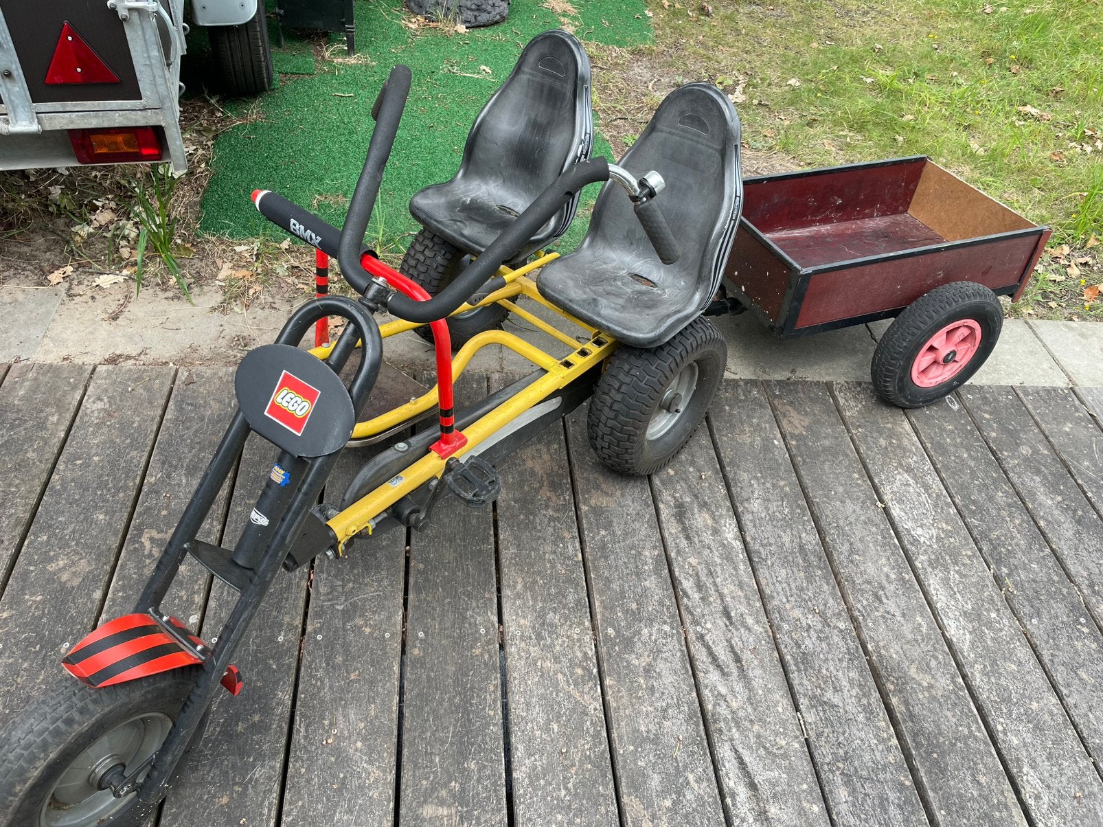 Berg Duo Chopper 2-zits skelter met kiep-aanhanger, Ophalen, Gebruikt, Berg, Vrijloopautomaat