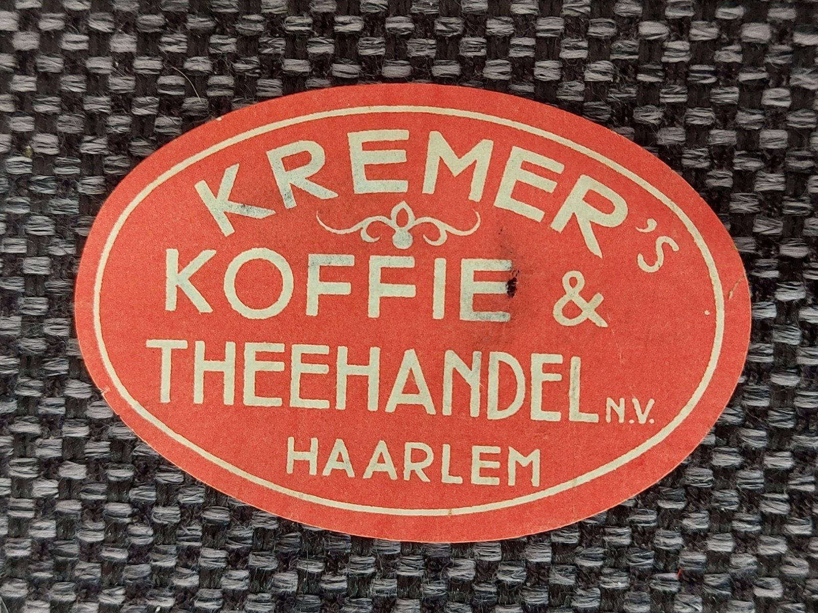 Sluitzegel Kremer's Koffie Theehandel N.V. Haarlem, Verzamelen, Ophalen of Verzenden, Gebruikt, Overige typen