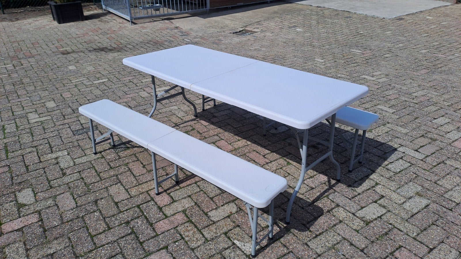 Campingset - opklapbaar, Caravans en Kamperen, Kampeermeubelen, Ophalen, Zo goed als nieuw, Campingtafel