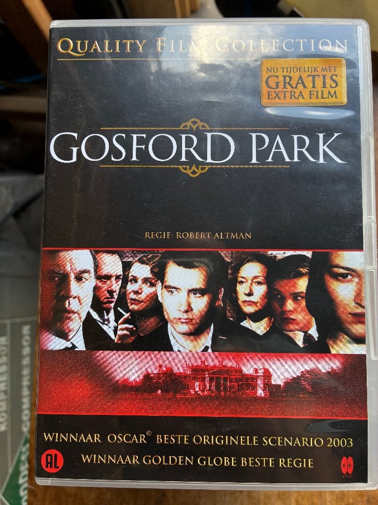 GosfordPark DVD ; Quality film Collection, Engels, Historisch of Kostuumdrama, Nederlands, Ophalen of Verzenden