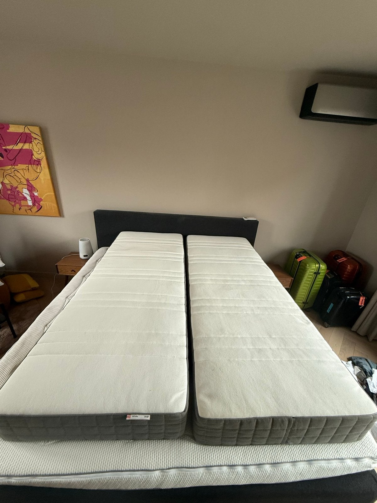 2x IKEA Hövåg Matrassen - Zo goed als nieuw, Tweepersoons, Ophalen of Verzenden, Zo goed als nieuw, 80 cm