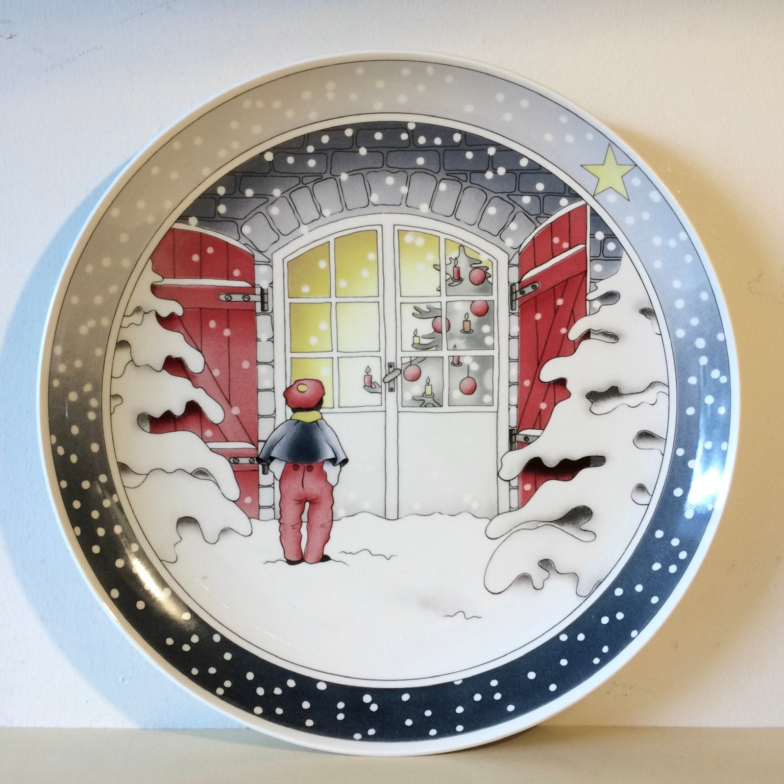 Vintage Kerstbord Villeroy & boch Christmas Eve 1990, Diversen, Kerst, Ophalen of Verzenden, Nieuw