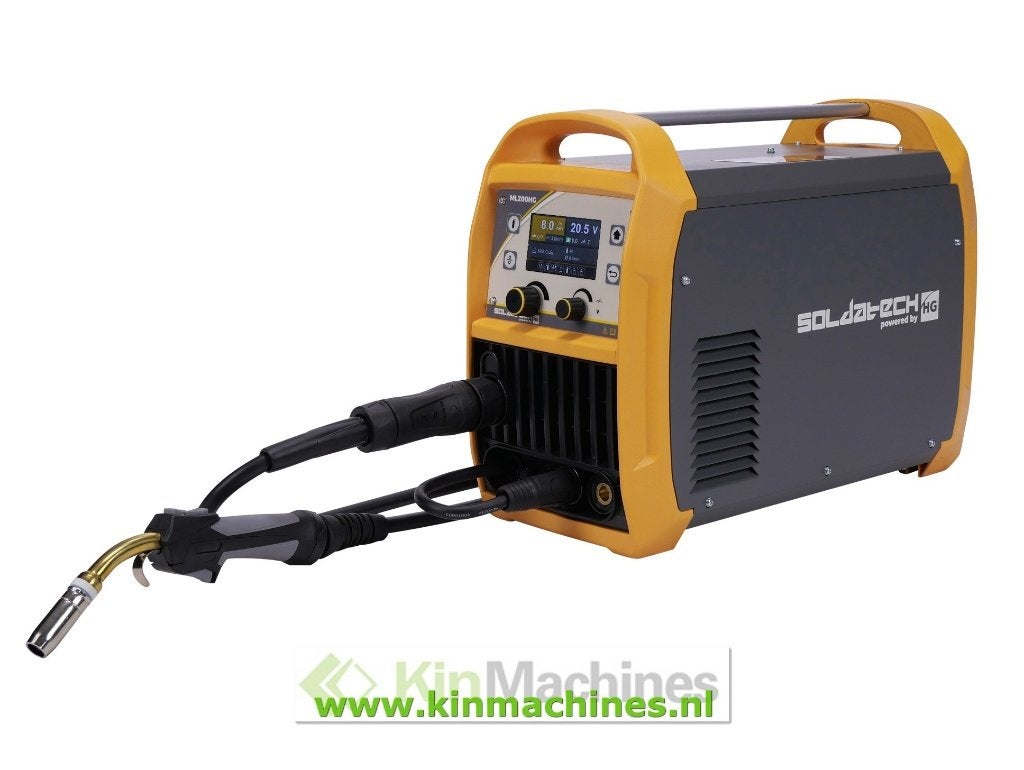 MIG MAG Lasapparaat| 200A | Soldatech ML200HG | Synergetisch, Ophalen, Nieuw, 150 tot 250 ampère, Co2