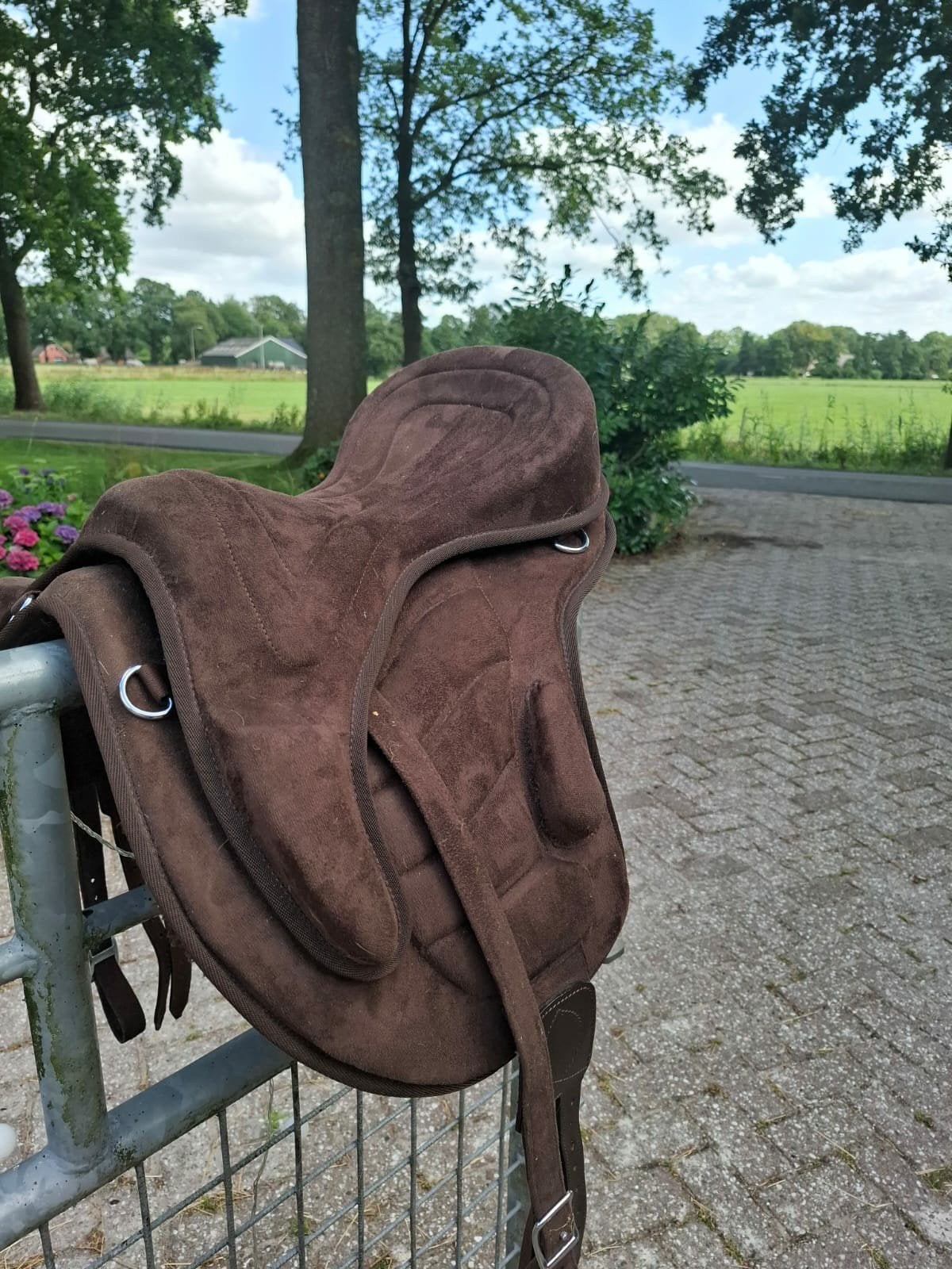 Mooie shetland zadel, Dieren en Toebehoren, Ophalen, Zo goed als nieuw, Dressuur