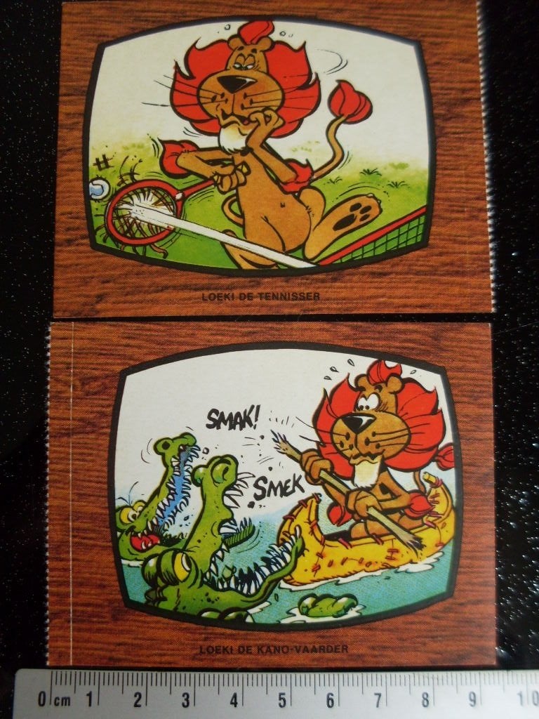 2x sticker Loeki de tennisser kano vaarder nutricia bambix, Verzamelen, Verzenden, Zo goed als nieuw, Merk