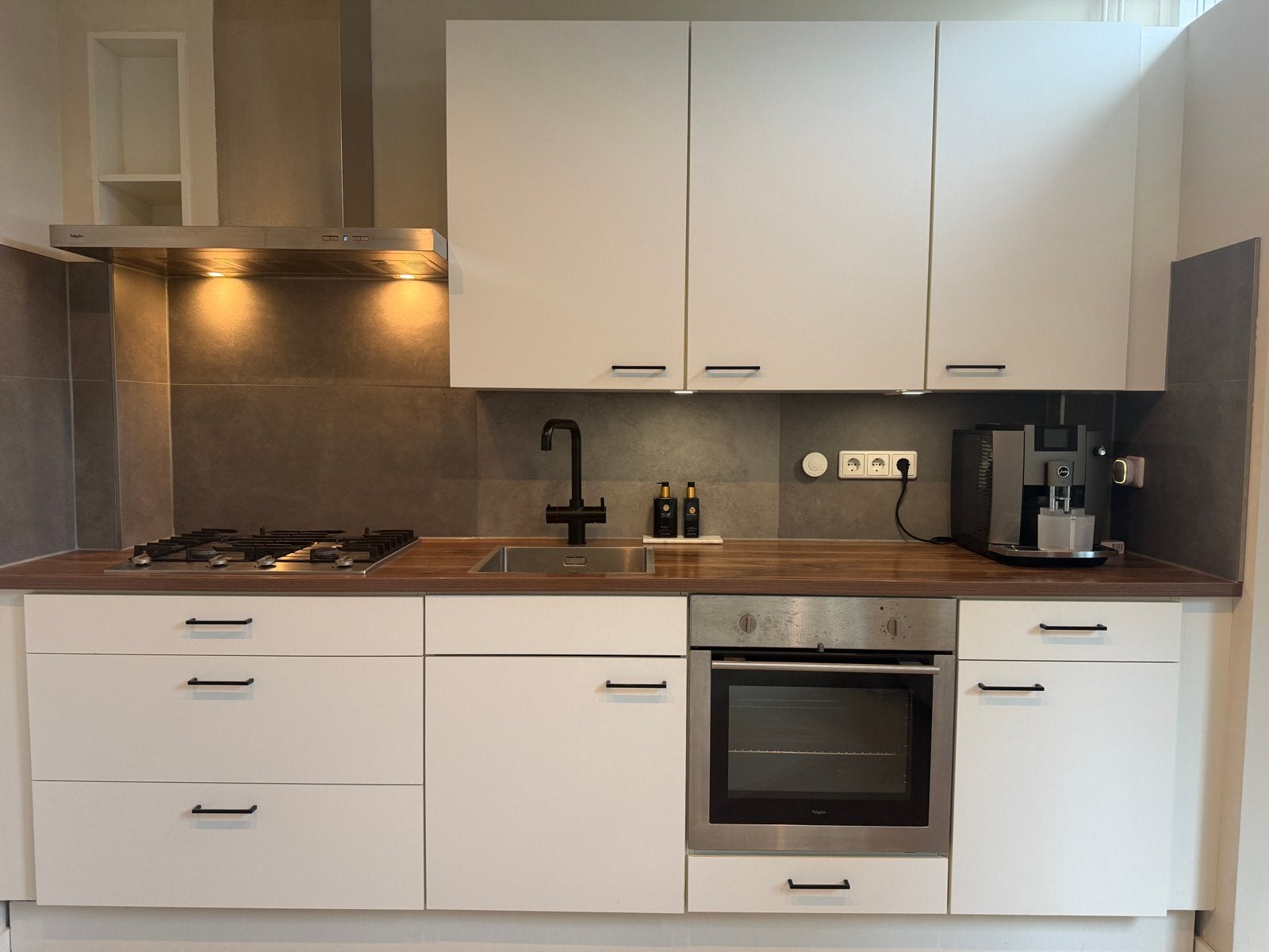 Complete keuken gratis af te halen (zelf demonteren), Gebruikt, Wit, Enkelwandige keuken, Ophalen of Verzenden