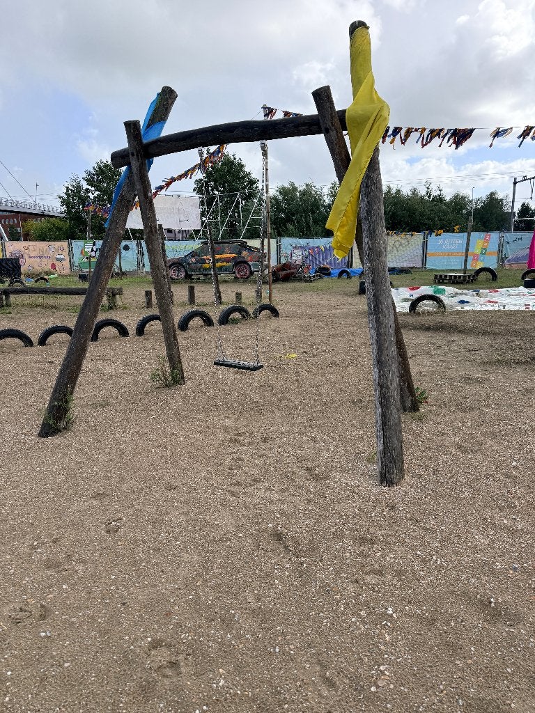 Robuuste houten schommel (L200xB290xH310cm), Kinderen en Baby's, Ophalen, Gebruikt, Schommel
