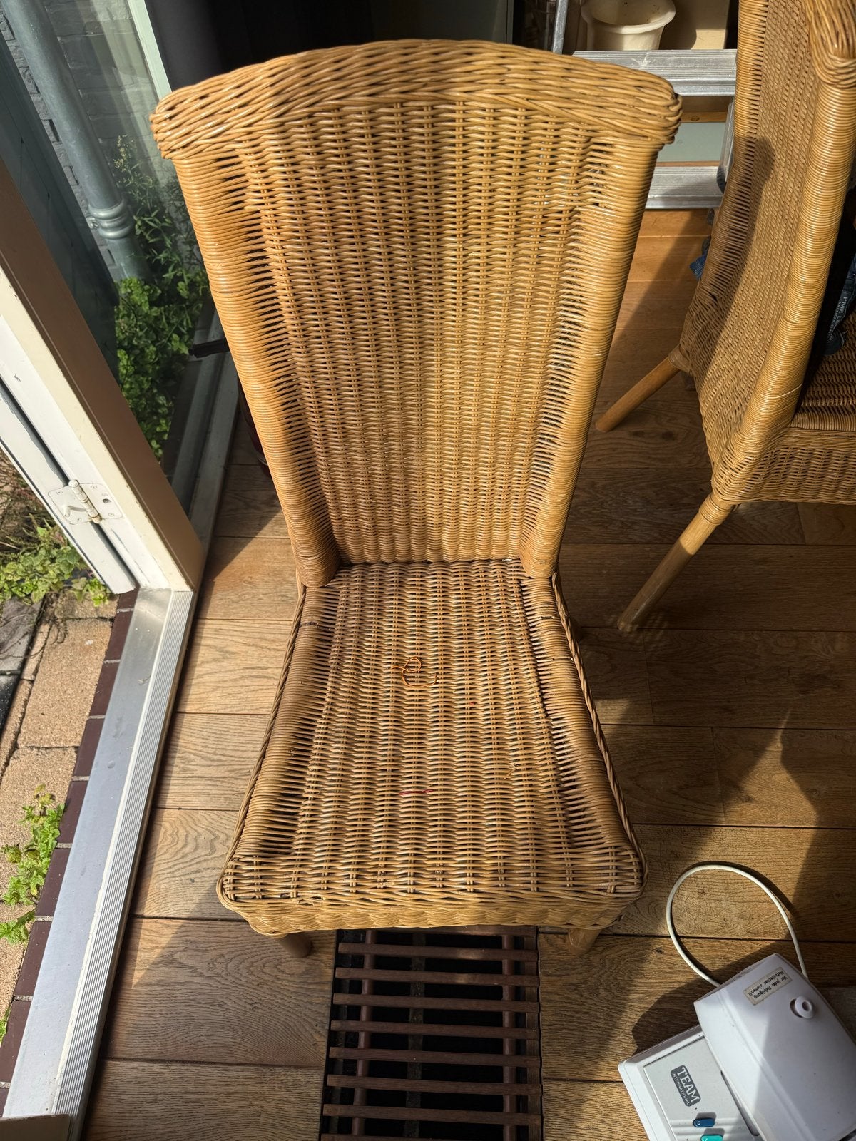Rotan stoel - 4stuks Zo goed als nieuw, Ophalen, Bruin, Riet of Rotan, Zo goed als nieuw