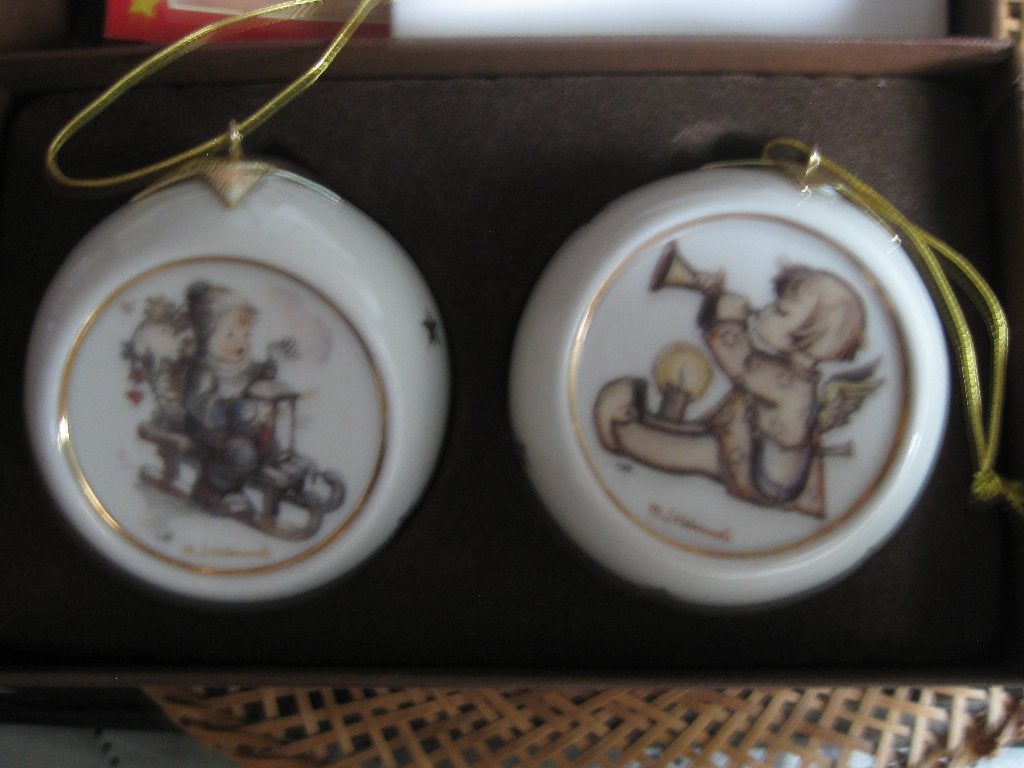 kerstbal hummel   3 stuks in originele doos, Verzamelen, Verzenden, Zo goed als nieuw, Hummel