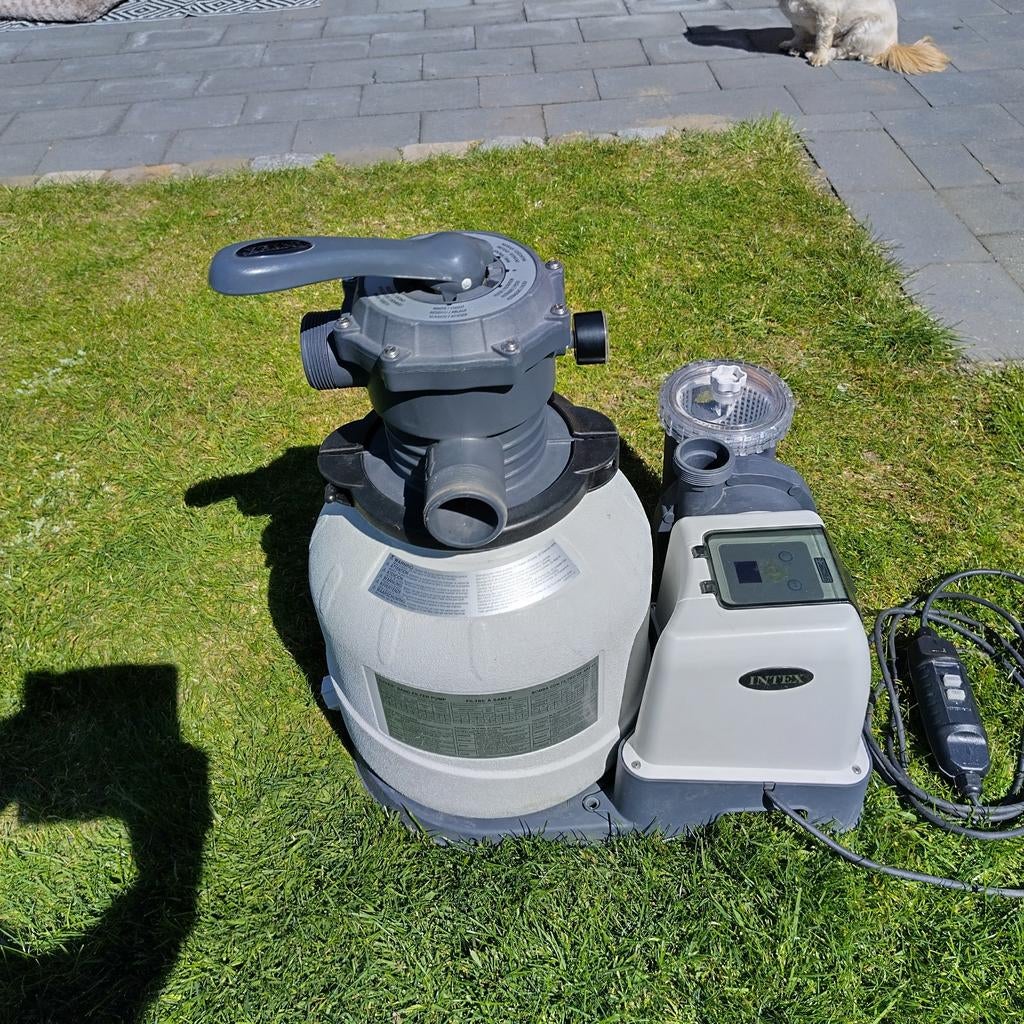 Intex Zandfilter incl Pomp en Glasparels, Tuin en Terras, Zwembad-toebehoren, Ophalen