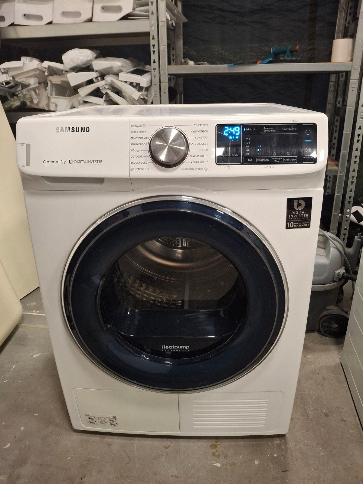 Samsung Warmtepomp droger 8kg, 8 tot 10 kg, Ophalen of Verzenden, 1200 tot 1600 toeren, 85 tot 90 cm