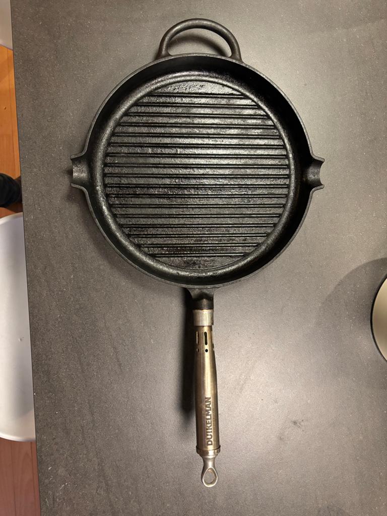 Prachtige gietijzeren grillpan Ronneby Bruk - kwaliteit!!, Huis en Inrichting, Keuken | Potten en Pannen, Ophalen, Gebruikt, Gietijzer