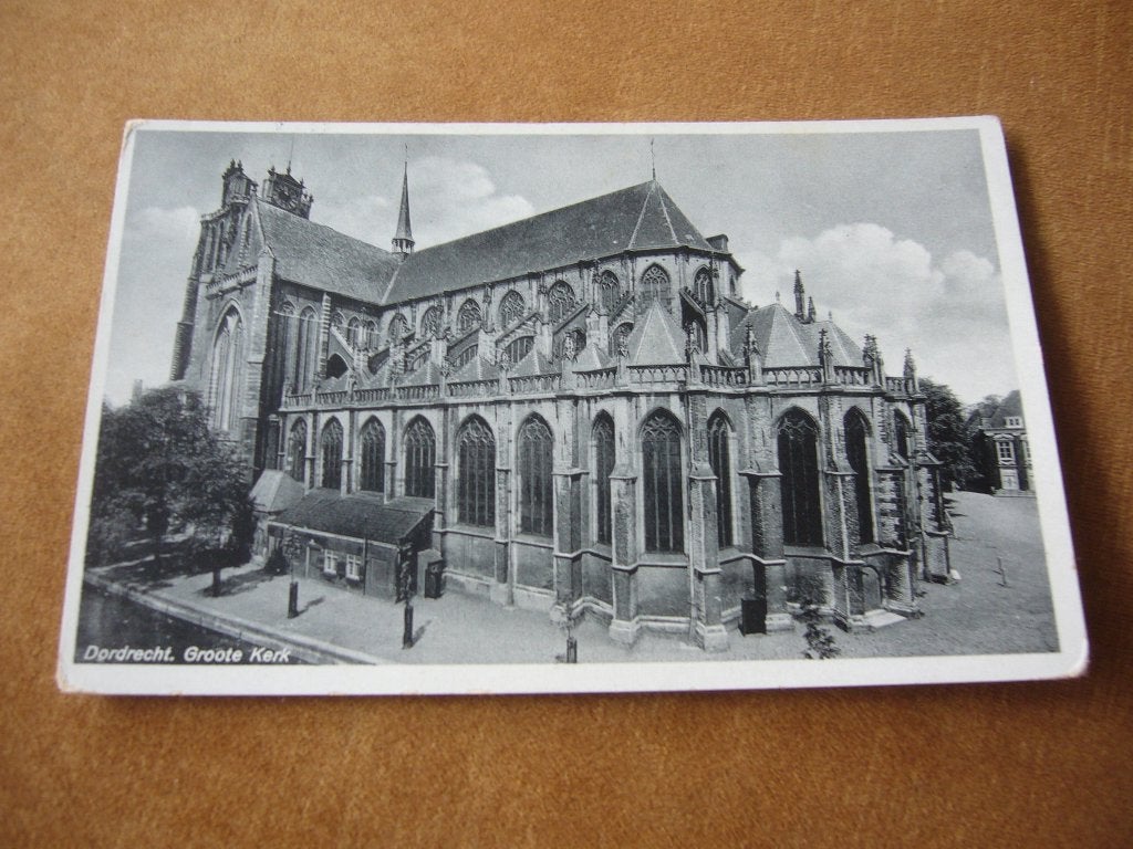 DORDRECHT  =  GROOTE KERK    1938, Ophalen of Verzenden, 1920 tot 1940, Gelopen, Zuid-Holland