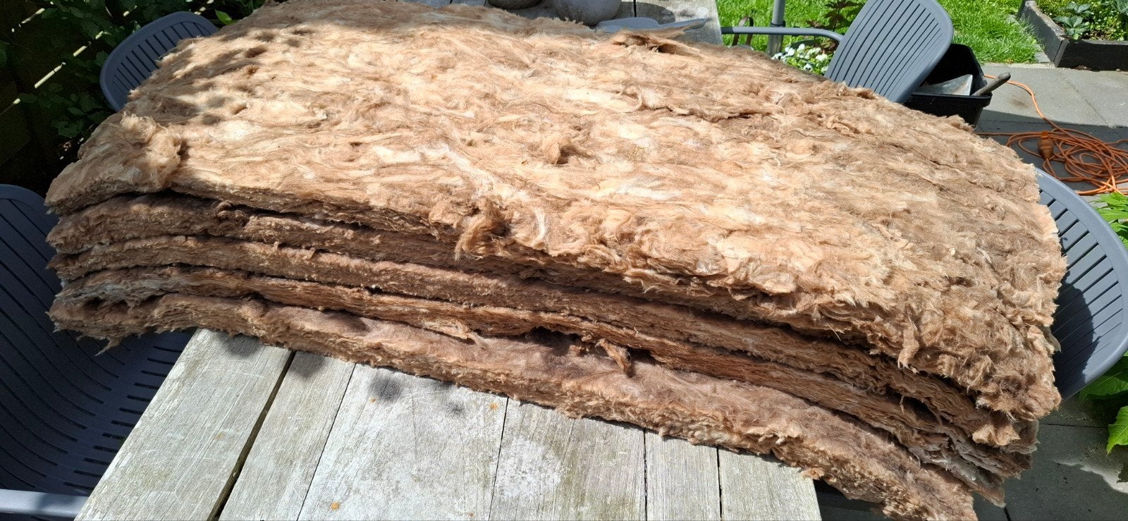 Restant steenwol isolatie gratis, Ophalen, 4 tot 8 cm, Nieuw, Steenwol