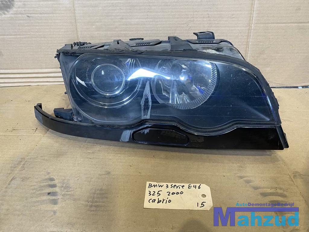 BMW 3 SERIE E46 xenon Koplamp rechts met sproeier rand ZWART, Petuelring 130
80788  Munich, DE, Gebruikt, Info@bmw.de, Ophalen of Verzenden